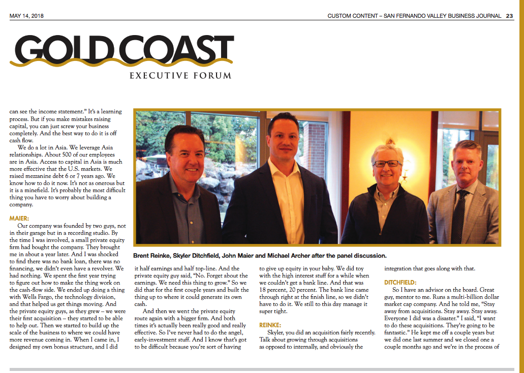 SFVBJ Gold Coast Executive Forum - Featuring Skyler Ditchfield