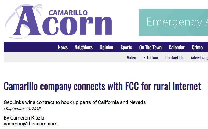 Camarillo company connects with FCC for rural internet