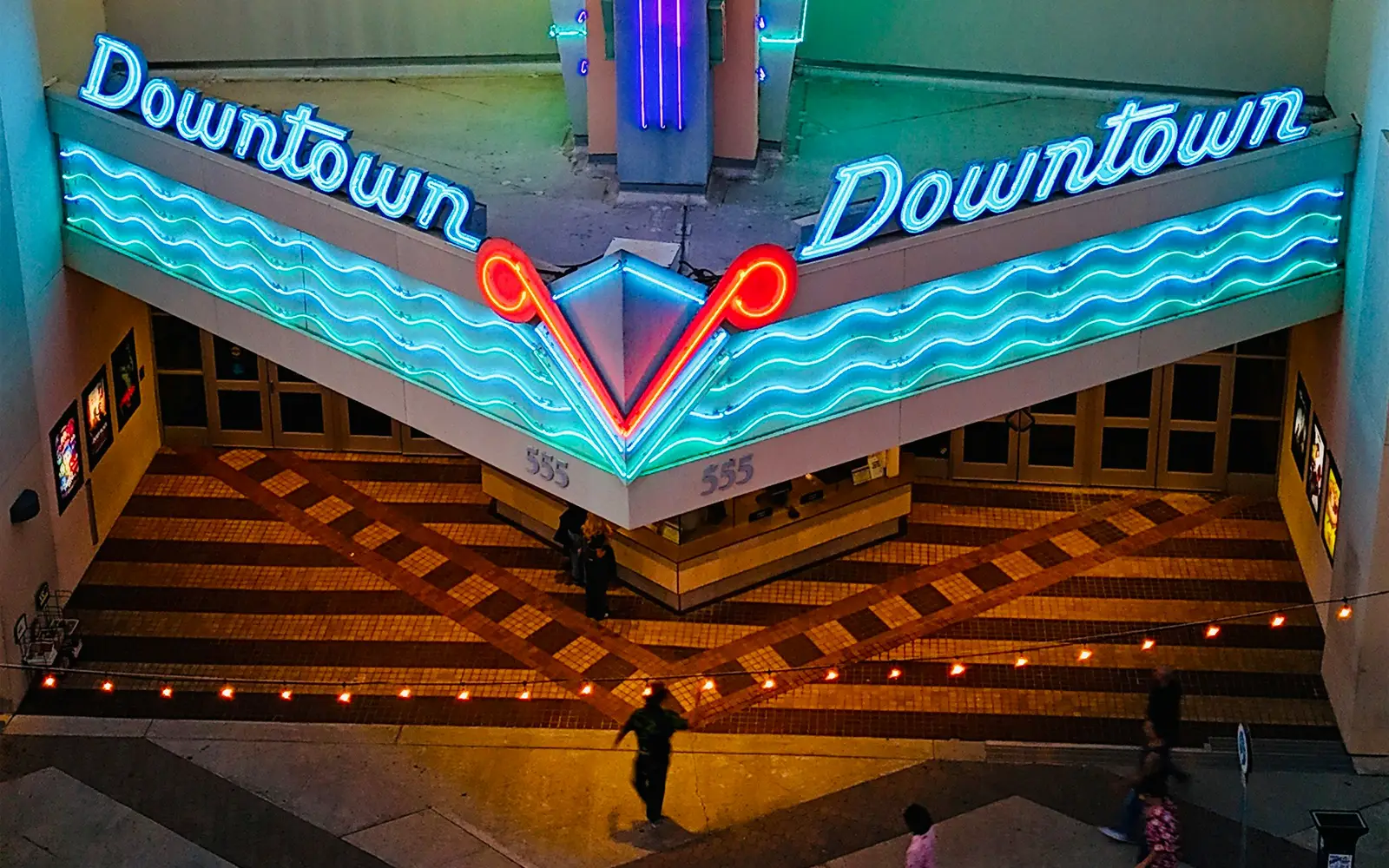 A local movie theater in Ventura County, California.